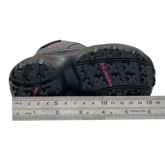 Columbia Rope Tow III Toddler Girls Waterproof Snow Boots Size 8 Pink Gray Black - Picture 9 of 12
